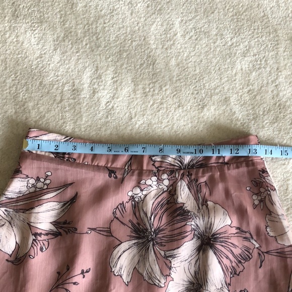 Toby Heart Ginger floral printed ruffle hem chiffon skirt - Picture 4 of 12